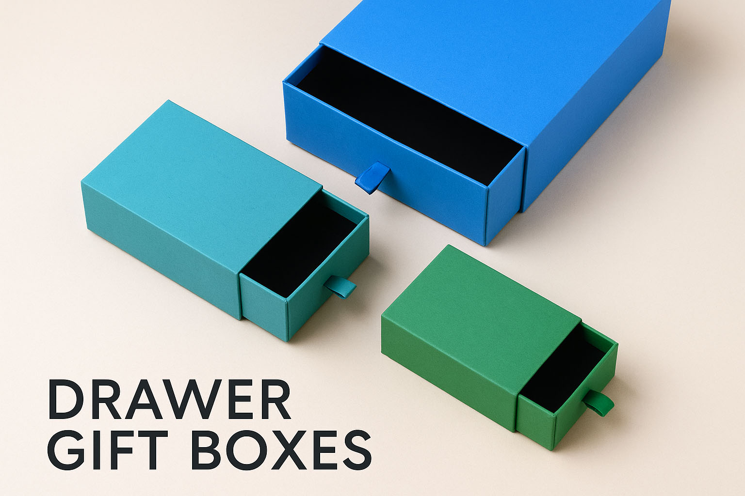 Custom drawer rigid box with sliding sleeve and tray structure manufactured by WEIXIN GROUP