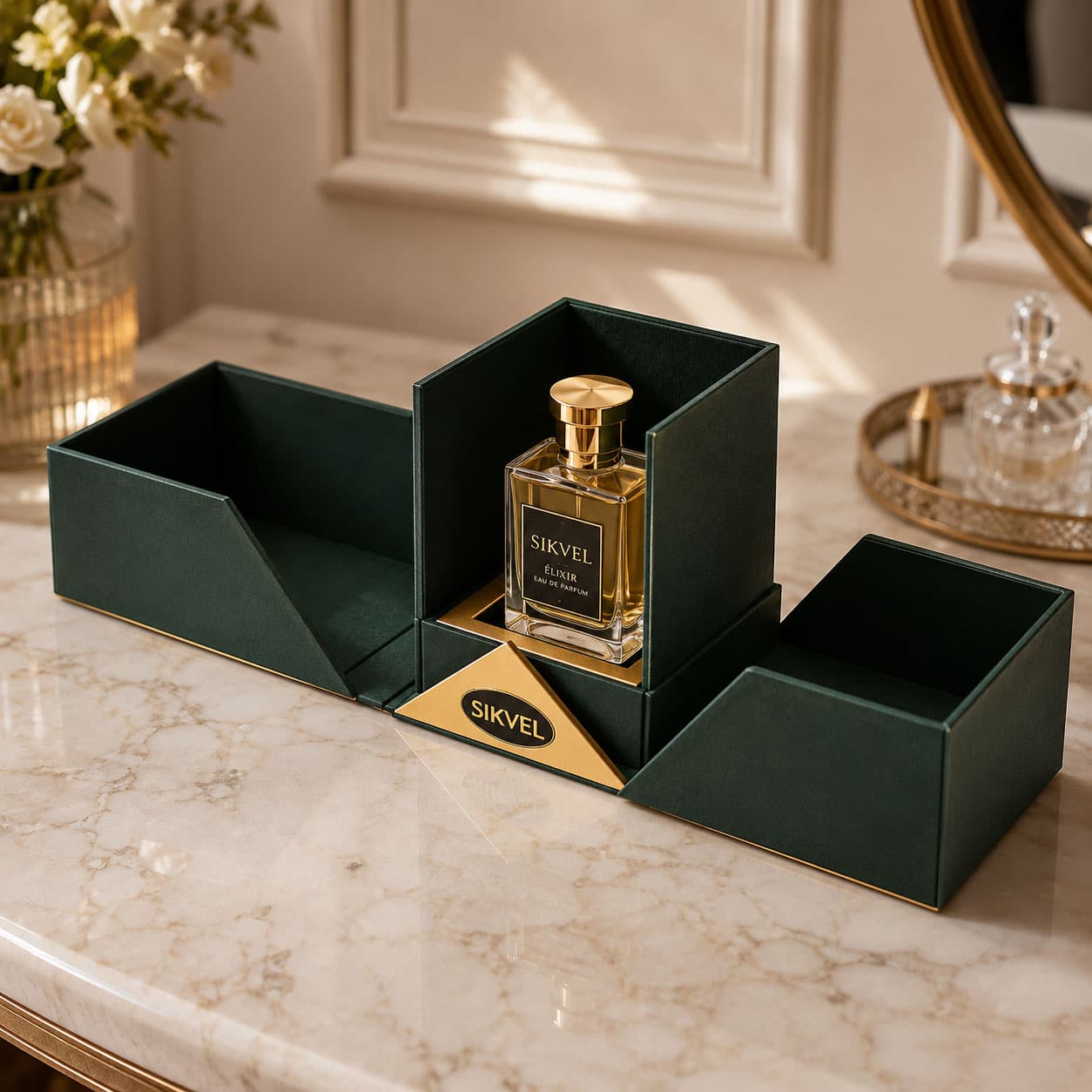 Cajas rígidas personalizadas para packaging de perfumes de lujo